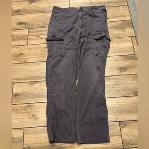 Y2K Wrangler Relaxed Fit Grey Cargo Pants Size 35x33